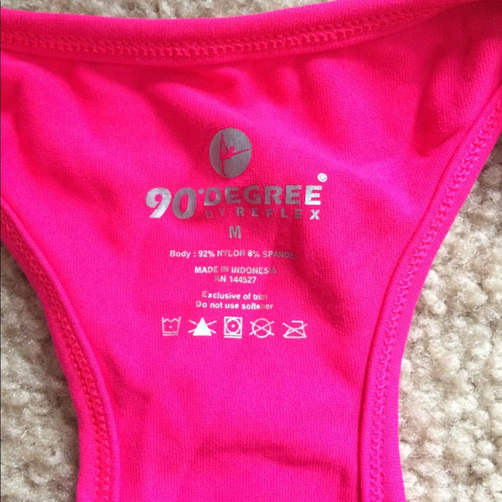 Hot pink exercise tank